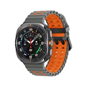 Marine Band For Samsung Galaxy Watch Ultra 47mm Strap TwoColor Silicone Sport - Picture 1 of 19