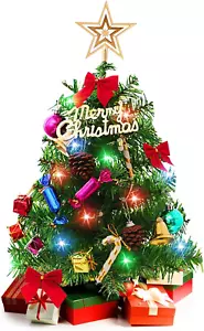 20 Inch Christmas Tree with Light Small Table Top Christmas Tree with LED String - Picture 1 of 6