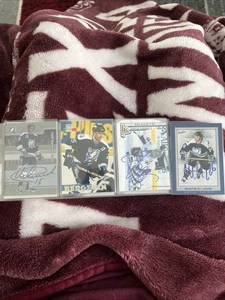 4 Signed Tampa Bay Lightning Cards Nikita Alexeev/Marc Bergevin/Ellis/St. Louis - Picture 1 of 10