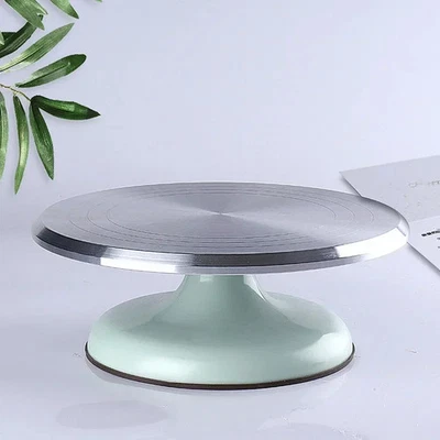 Aluminum Alloy Cake Turntable Baking Decorating Stand Rotating Table Tool - Image 1 of 4