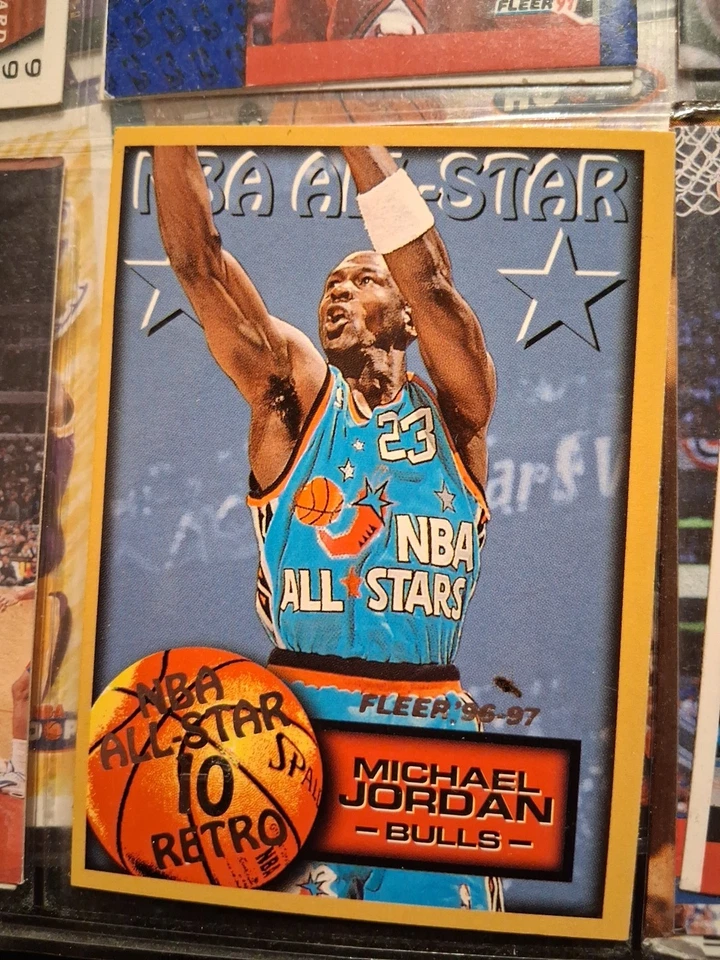 1996-97 Fleer European Edition - NBA All-Star Retro Michael Jordan #312 - Image 1 of 2