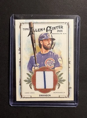 2025 Topps Allen & Ginter DANSBY SWANSON 全尺寸游戏遗物徽章 — 第 1/2 张图片