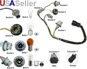 Tail Reverse Turn Signal Lamp Harness Connector 92450-2K500 Kia Soul 2011-2013 - Picture 1 of 1