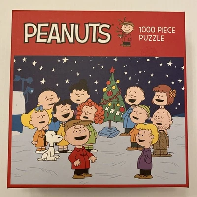 PEANUTS Charlie Brown Christmas 1000 Piece Jigsaw Puzzle Galison NEW IN OPEN BOX - Image 1 of 3