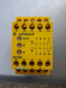 Wieland SNO 2005‑17 Safety Relay – Dual-Channel, 6 A, 230 VAC/24 VD - Bild 1 von 3