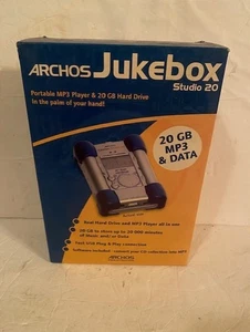 Enregistreur jukebox USB ARCHOS studio 20, 20 Go vintage TESTÉ FONCTIONNEL - Photo 1/10