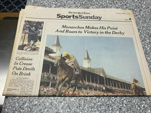 Kentucky Derby Periódico NY TIMES 2001 ¡Monarchos gana!! - Imagen 1 de 1