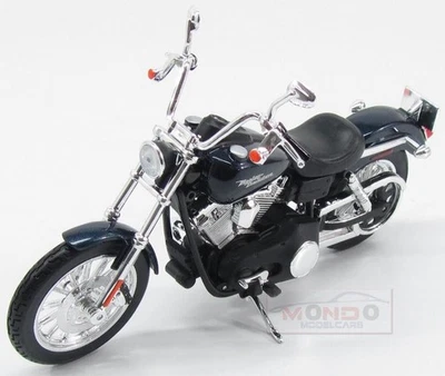 1:12 Maisto Harley Davidson Fxdbi Dyna Street Bob 2006 Blue Met Black MI32325BL - Immagine 1 di 2