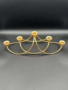 Designer Georg Jensen Harmony Candle Holder Five Tier 18k Gold Plated - Picture 1 of 7