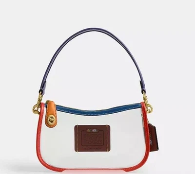 Bolso Swinger Coach Stadium en Latón/Arco Iris Multi Nuevo con Etiquetas Estilo Auténtico CBL98 Foto 1 de 4