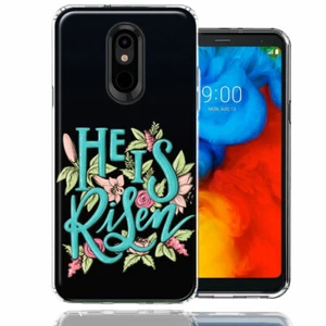 For LG K40 He Is Risen Easter Jesus Flowers Phone Case Cover - Picture 1 of 1