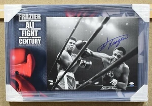 Joe Frazier Signed and Framed Photo "Fight of the Century" vs. Ali - JSA COA - Picture 1 of 5