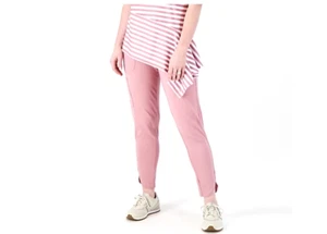 Cuddl Duds Flexwear Cargo Pants Mauve Pink NEW Size Large - Picture 1 of 3