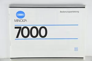 Brochure Mode d’emploi Allemand MINOLTA 7000 Bedienungsanleitung - Deutsche - Foto 1 di 1