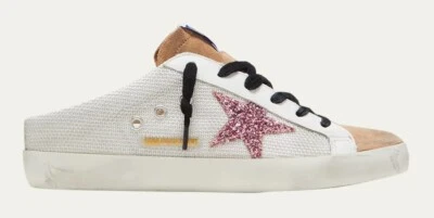 New Golden Goose Superstar Sabot Net Glitter Slide Sneakers 4962- Retail $625 - Image 1 of 4