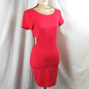 Love Republic Sexy Red cutout dress short sleeve, size small - Picture 1 of 8