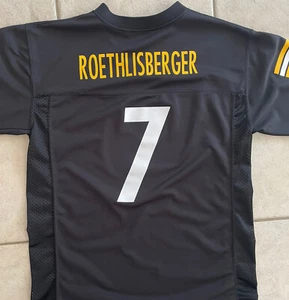 Pittsburgh Steelers Ben Roethlisberger #7 NFL Team Apparel Jersey Youth LG 14/16 - Picture 1 of 7
