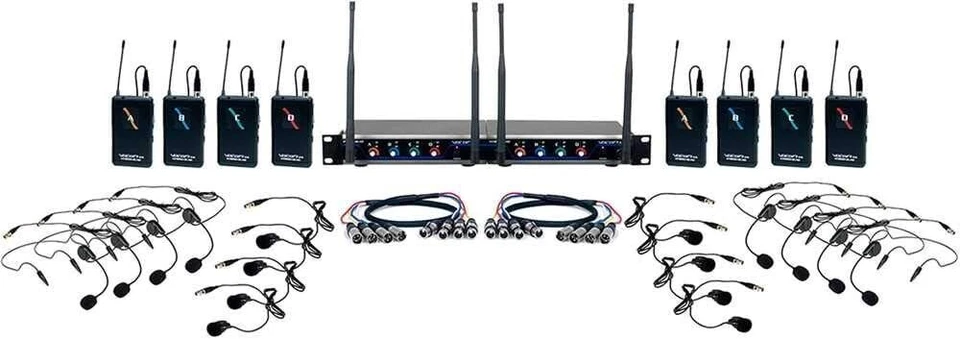 VocoPro Digital-Quad Play-8, 8 Eight Channel UHF Hybrid, XLR, Combo - Image 1 of 3