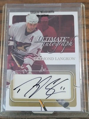 2003-04 ITG Ultimate Memorabilia 4th Edition - #70 Daymond Langkow GOLD /35 (AU) - Image 1 of 2