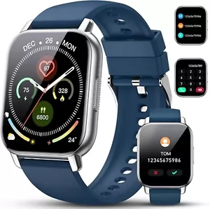 2025 Smart Watch For Men/Women, Waterproof Smartwatch Bluetooth iPhone Samsung - Picture 1 of 6