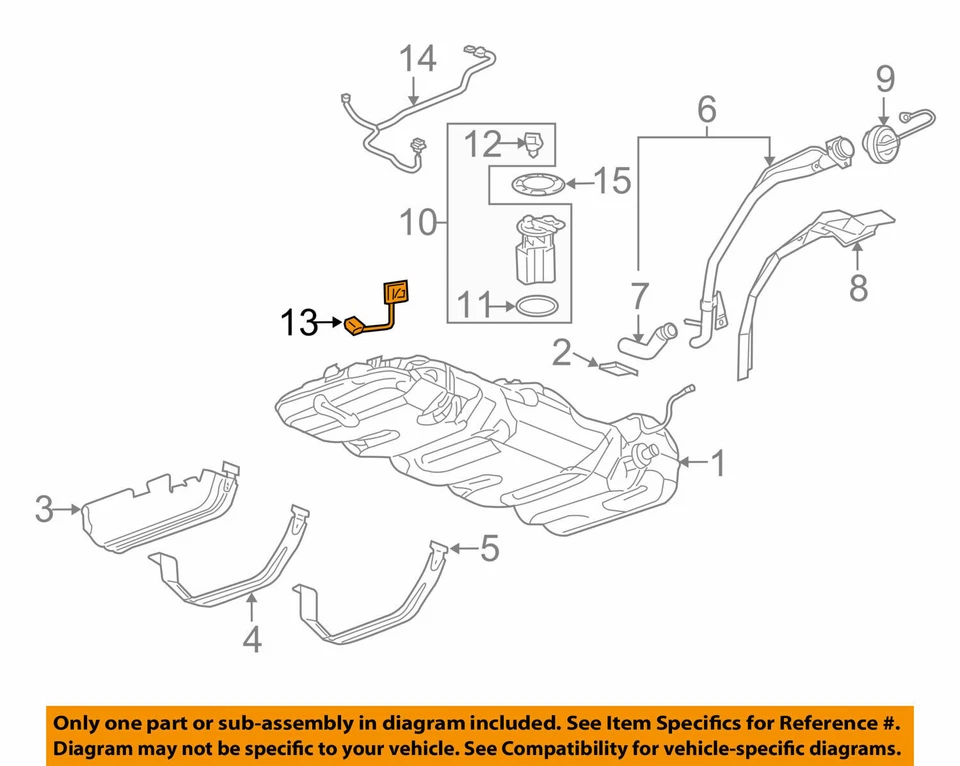 Fuel Level Sensor ACDelco GM Original Equipment SK1283 - Image 1 of 1