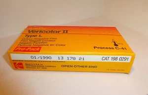 PACK of 4 KODAK VPL VERICOLOUR II TYPE L 120 COLOR NEGATIVE FILMS 1990 EXPIRED - Picture 1 of 3