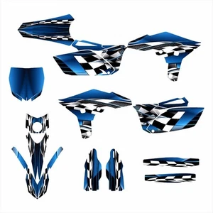 2010 2011 2012 2013 YZ250F Graphics decal kit #2500-Blue Free Custom Service - Bild 1 von 2