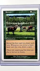 Magic The Gathering Core 2001 Magic The Gathering séptima edición #266 Rowen raro verde WOTC LP - Imagen 1 de 3