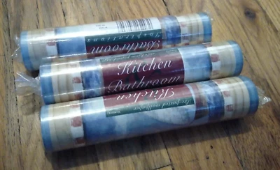 3 Vymura Wallpaper Border St Ives 15 yds Sail Boat Lighthouse Y2K Grannycore - Image 1 of 4