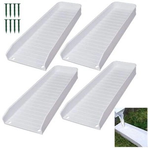 Rain Gutter Downspout Splash Block, 4PCS Downspout Splash Block Rain Gutter D... - Picture 1 of 9