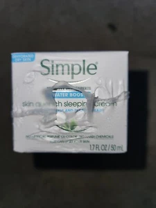 New Simple Water Boost Skin Quench Sleeping Cream Set Of 3 50ml/1.7oz each - Picture 1 of 2