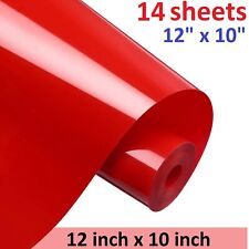 14 PCS Red HTV Iron On Heat Transfer Vinyl Sheets for T-Shirts Cricut Silhouette