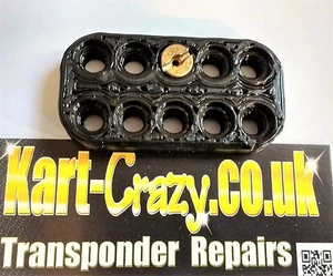 Soporte para chorro de carbohidratos Rotax Max Kart (carburador Dellorto) - negro 10 jets - Imagen 1 de 2