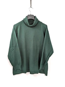 Rollkragenpullover Gr. 46 Sweater Shirt Feinstrick Pullover Schurwolle Grün - Bild 1 von 11