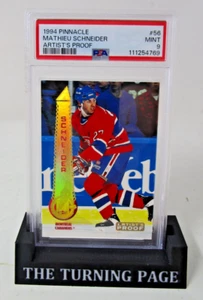 Mathieu Schneider 1994 Pinnacle #56 Artist's Proof [PSA 9] Montreal Canadiens - Picture 1 of 3
