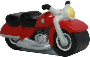PTC Ceramic Motorcycle Savings Piggy/Coin/Money Bank, 7" L, Red - Picture 1 of 1