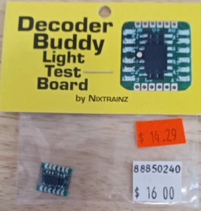 Decoder Buddy Light Test Board NIXTRAINZX NTZ7 NIP - Picture 1 of 2
