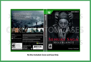 CUSTM REPLACEMENT CASE NO DISC Hellblade II 2 Senua's Sacrifice XBOX X NO GAME - Picture 1 of 2
