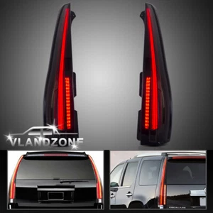 2Pcs LED Tail Lights Smoke Rear Lamps For GMC Yukon 07-14 Chevy Suburban Tahoe - Imagen 1 de 8