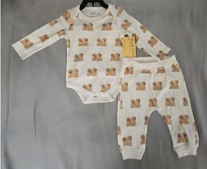 Nuevo con etiquetas Conjunto de Body y Pantalón Mónica + Andy Perro Cachorro Bebé 9-12M Conjunto Infantil - Imagen 1 de 4
