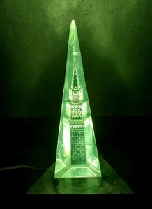 Vintage Soviet Lamp Night Light Spasskaya Tower Moscow Kremlin Green Light USSR - Picture 1 of 18