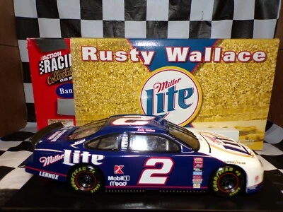 Arrugginito Wallace #2 Miller Lite 1999 Ford Taurus 1:24 Scala Banca Action - Immagine 1 di 4