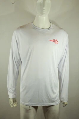 Camiseta para hombre Reel Life 2XL manga larga Americana Fish UPF50 blanca nueva con etiquetas Foto 1 de 4
