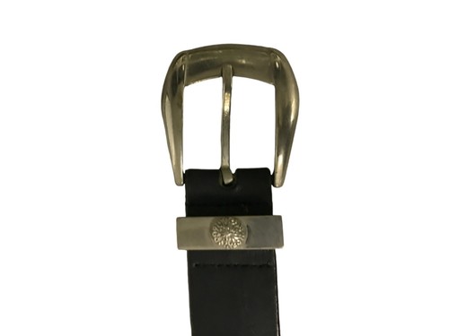 Cintura uomo Versace Classic V2 taglia 36 nera fibbia vera pelle Made in Italy