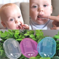 Soft Rubber Tooth Massager Brush Silicone Finger Toothbrush For Infant Baby,Kids