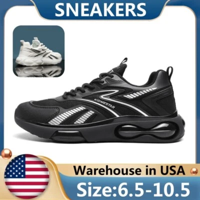 Causal Damping Sneakers Men's Leisure Sports Shoes Boy's Anti Slip Running Shoes - Image 1 of 4