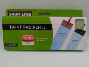SHUR-LINE Refills 9” All Paint & Stain Paint Pad Refill Shur-Flow Technology NEW - Picture 1 of 6