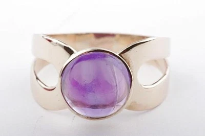 Ring Amethyst 333 er 8k Gelb Gold Gr 51 16,2mm Top! * - Bild 1 von 4