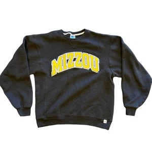 90s University Missouri Black & Yellow pullover sweatshirt size medium UNISEX - Picture 1 of 6