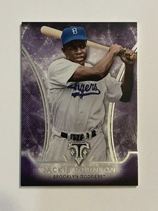 2015 Topps Triple Threads Baseball Purple #77 Jackie Robinson /354 - Picture 1 of 2